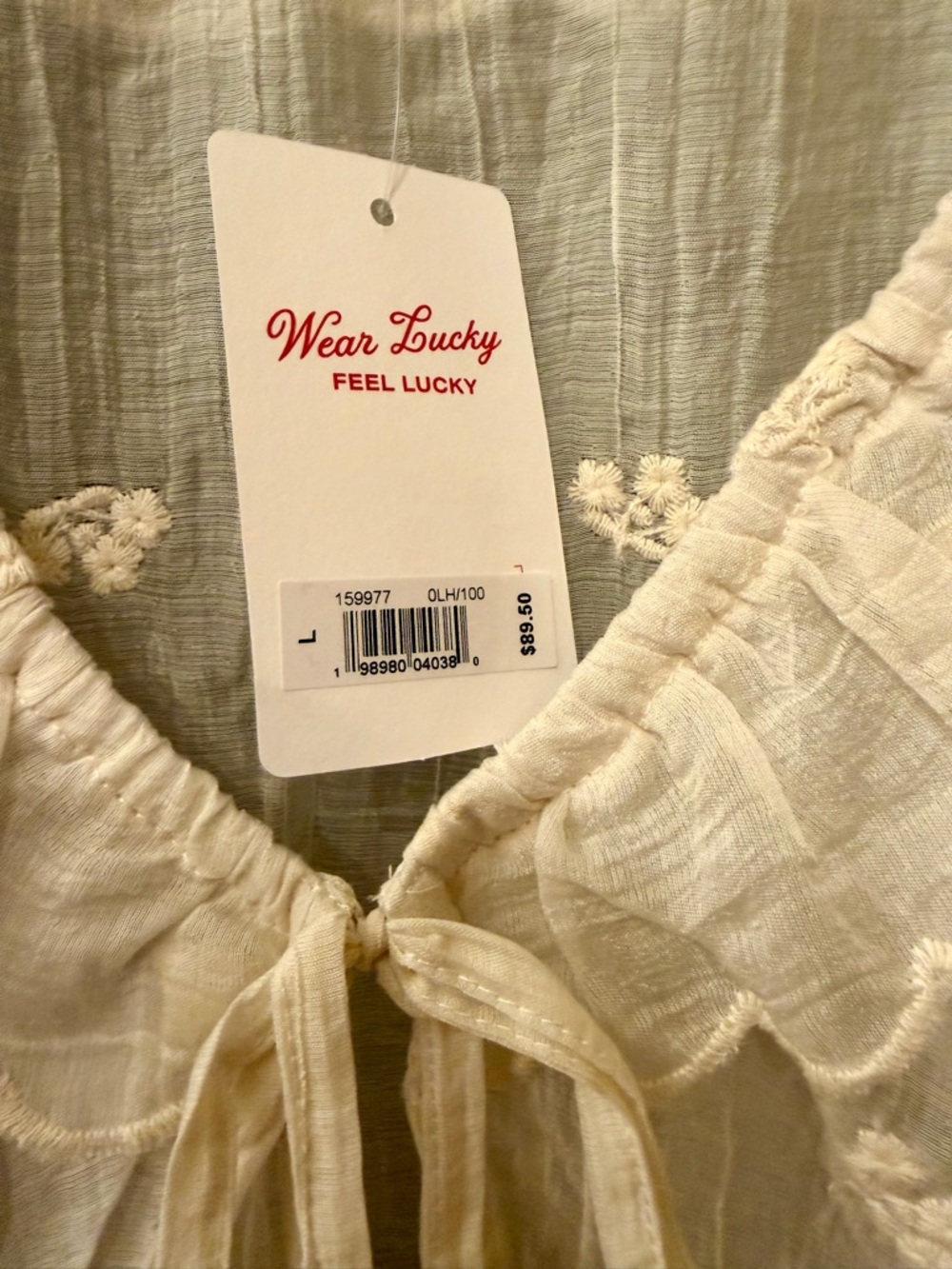 Lucky Brand Ruffled Tie-front Top - Picture 6 of 8